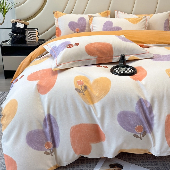 91家纺网 家纺一手货源 找家纺 海洋家纺 2025新款全棉磨毛四件套 佳丽斯