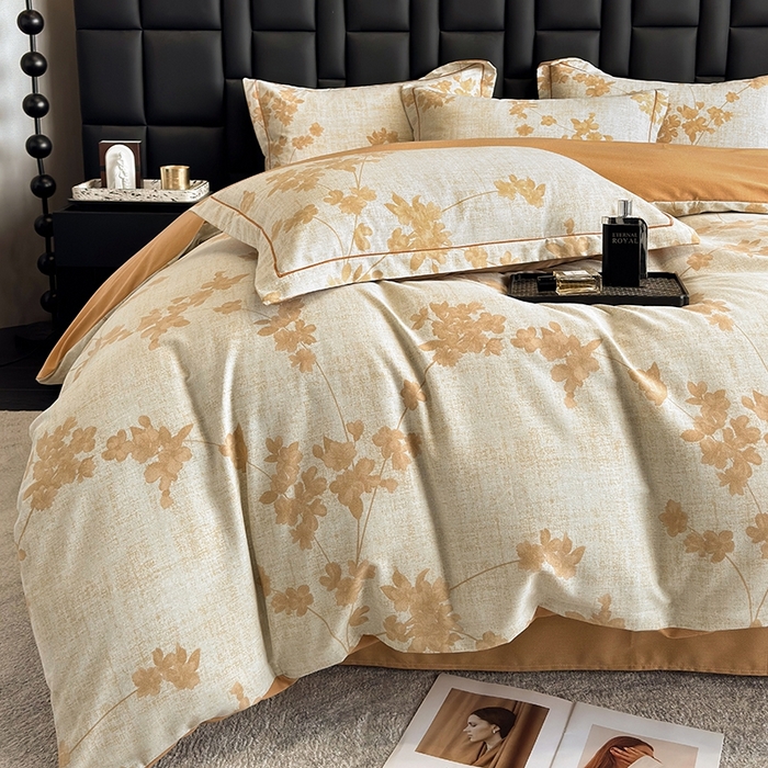 91家纺网 家纺一手货源 找家纺 海洋家纺 2026新款全棉磨毛四件套 巴黎春天