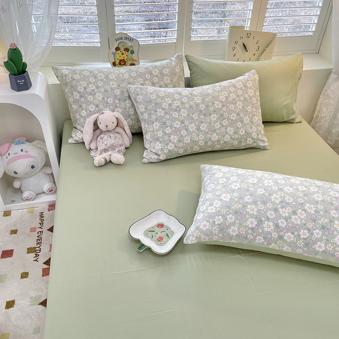 91家纺网 家纺一手货源 找家纺 宜家坊 2025新款全棉13070单床单床笠纯棉单品枕套床笠床单（有预缩尺寸 售后无忧 免费提供买家秀） 木棉花