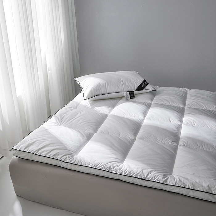 91家纺网 家纺一手货源 找家纺 丽诺床垫 2025新款全棉纯棉防螨软床垫-风格一 全棉软床垫酒店风5cm白色