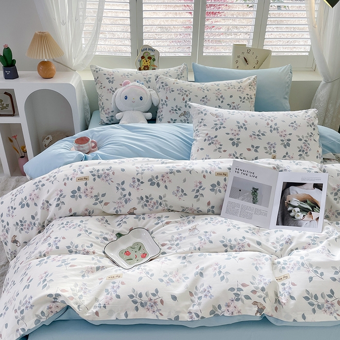 91家纺网 家纺一手货源 找家纺 （总）宜家坊 2025新款全棉13070单床单床笠纯棉单品枕套床笠床单（有预缩尺寸 售后无忧 免费提供买家秀）