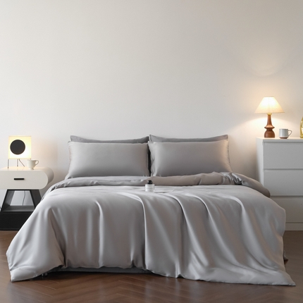 91家纺网 家纺一手货源 找家纺 （总）利欧 2025新款双拼水洗天丝四件套