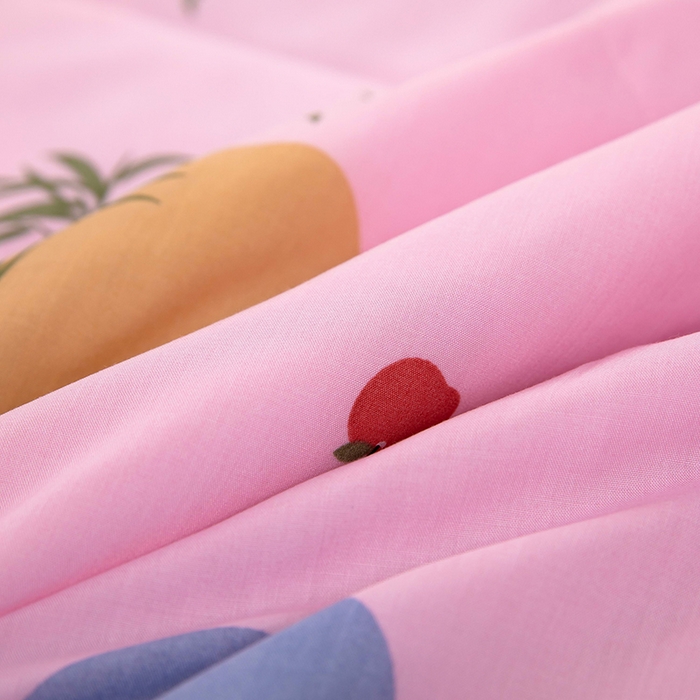 91家纺网 家纺一手货源 找家纺 天瑜 2024新款棉绸苏香绸舒香绸夏被人造棉夏凉被 熊猫粉