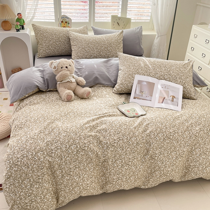 91家纺网 家纺一手货源 找家纺 宜家坊 2025新款全棉13070单床单床笠纯棉单品枕套床笠床单（有预缩尺寸 售后无忧 免费提供买家秀） 柳兰霞草