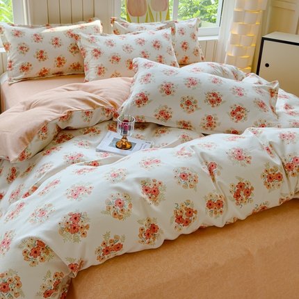 91家纺网 家纺一手货源 找家纺 （总）佑佳家纺 2024新款140克磨毛印花植物羊绒单被套磨毛四件套