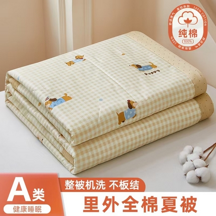 91家纺网 家纺一手货源 找家纺 （总）黛妮雅 2025新款全棉印花棉花被纯棉单件夏被夏凉被空调被 夏被四件套