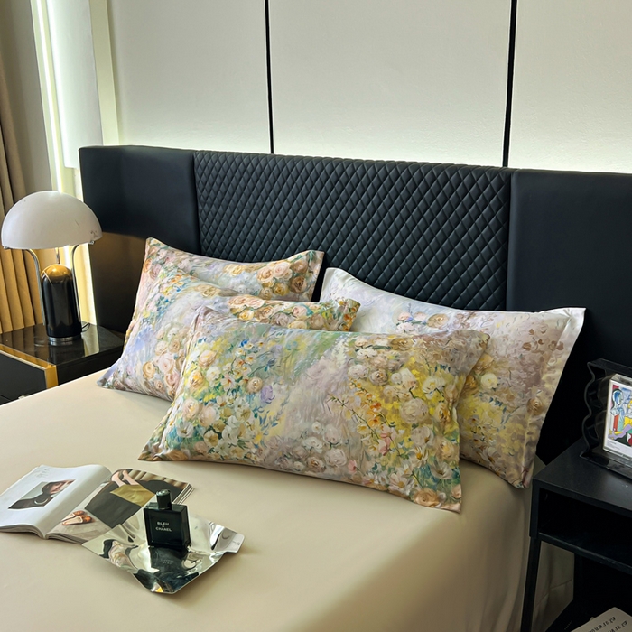 91家纺网 家纺一手货源 找家纺 仟网汇 2025新款棉代尔轻奢系列四件套 华尔兹