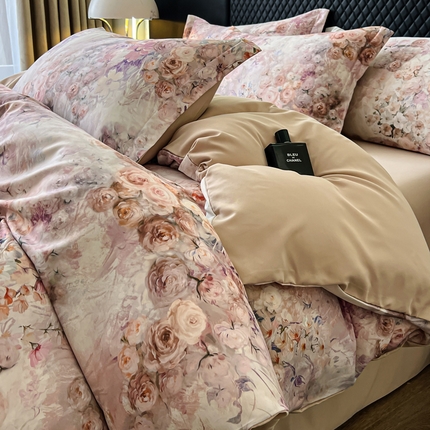 91家纺网 家纺一手货源 找家纺 仟网汇 2025新款棉代尔轻奢系列四件套 温蒂