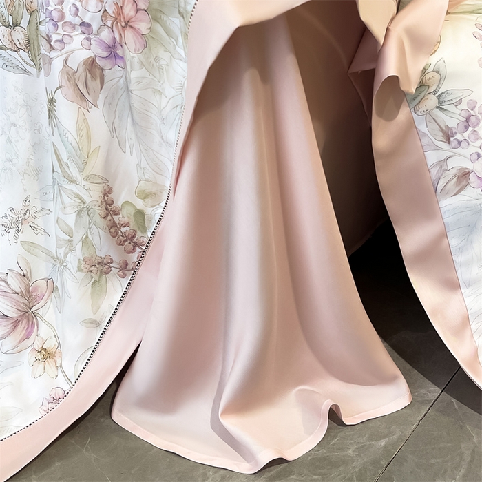 91家纺网 家纺一手货源 找家纺 朵希曼 2025春夏新款50S镂空天丝夏被夏凉被空调被夏被四件套 繁花