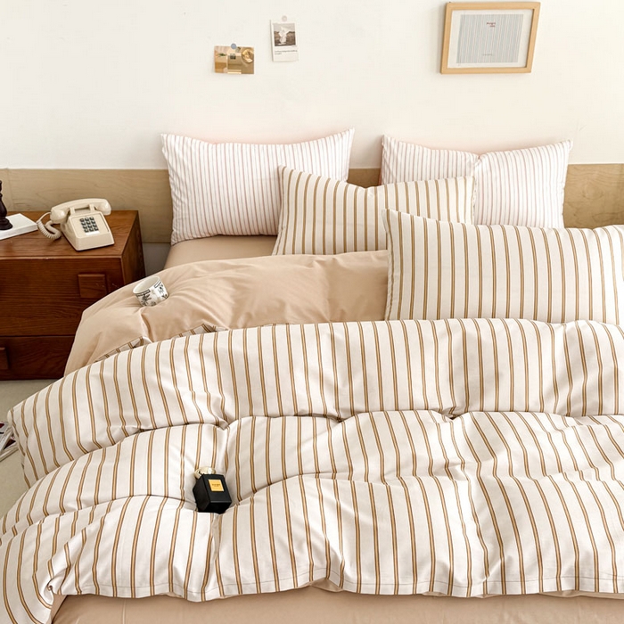 91家纺网 家纺一手货源 找家纺 （总）梦舒羽 2025新款40支13372全棉纯棉简约时尚四件套宿舍三件套