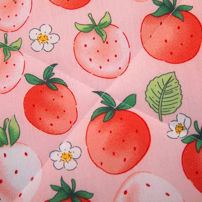 91家纺网 家纺一手货源 找家纺 天瑜 2024新款棉绸苏香绸舒香绸夏被人造棉夏凉被 草莓红