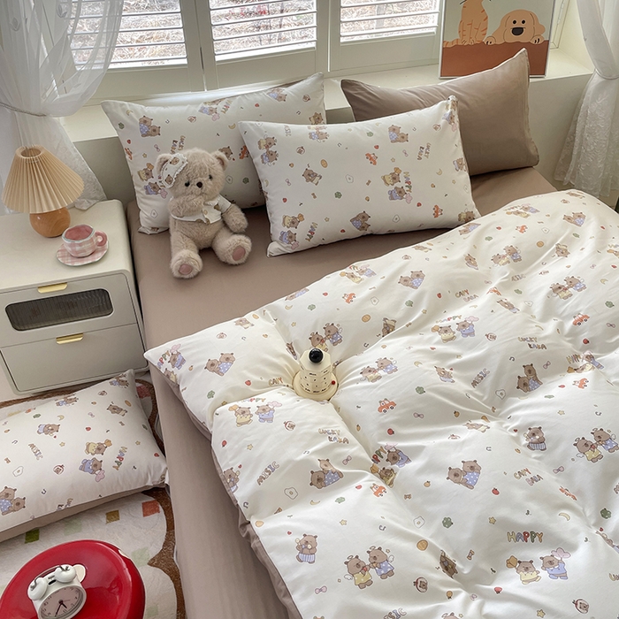 91家纺网 家纺一手货源 找家纺 宜家坊 2025新款全棉13070单床单床笠纯棉单品枕套床笠床单（有预缩尺寸 售后无忧 免费提供买家秀） 卡皮吧啦