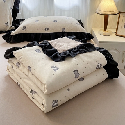 91家纺网 家纺一手货源 找家纺 （总）首尔家纺 2025新款赫本风针织双层纱夏被系列