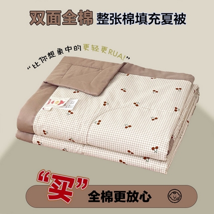 91家纺网 家纺一手货源 找家纺 （总）丫丫家纺2025全棉夏被碎花卡通小清新简约纯棉夏凉被夏被四件套三件套风格三