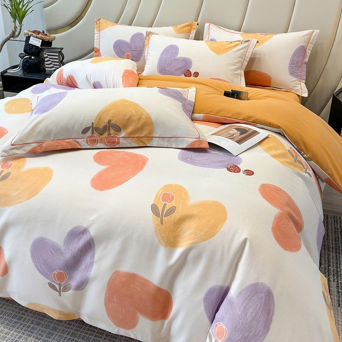 91家纺网 家纺一手货源 找家纺 海洋家纺 2025新款全棉磨毛四件套 佳丽斯