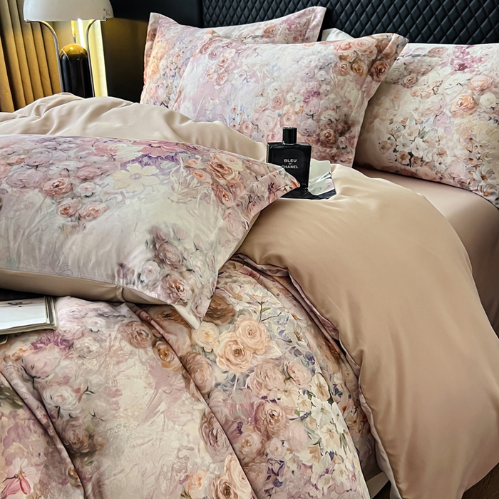 91家纺网 家纺一手货源 找家纺 仟网汇 2025新款棉代尔轻奢系列四件套 温蒂