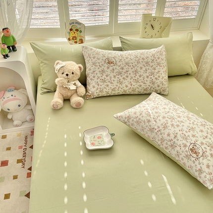 91家纺网 家纺一手货源 找家纺 （总）宜家坊 2025新款全棉13070单床单床笠纯棉单品枕套床笠床单（有预缩尺寸 售后无忧 免费提供买家秀）