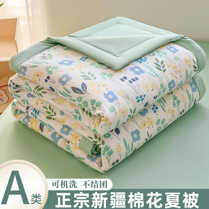 91家纺网 家纺一手货源 找家纺 （总）晓时候 2025新款水洗棉夏被新疆棉花被印花夏凉被空调被薄被子