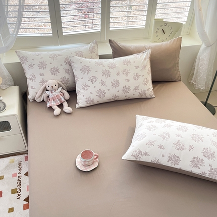 91家纺网 家纺一手货源 找家纺 （总）宜家坊 2025新款全棉13070单床单床笠纯棉单品枕套床笠床单（有预缩尺寸 售后无忧 免费提供买家秀）