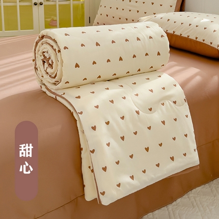 91家纺网 家纺一手货源 找家纺 （总）弗苓家纺 2025 A类有氧针织双层纱夏被四件套直播爆款