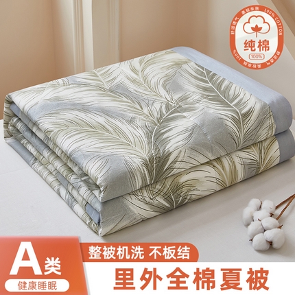 91家纺网 家纺一手货源 找家纺 （总）黛妮雅 2025新款全棉印花棉花被纯棉单件夏被夏凉被空调被 夏被四件套