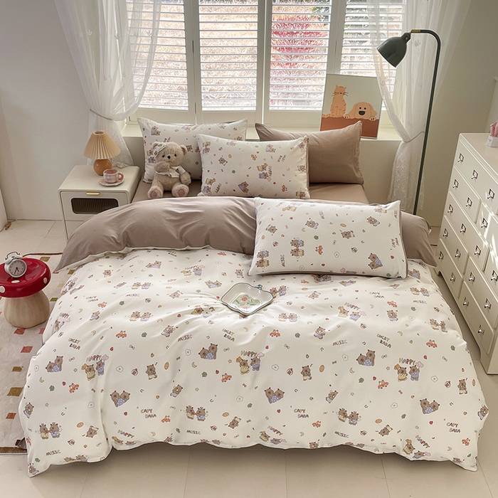 91家纺网 家纺一手货源 找家纺 宜家坊 2025新款全棉13070单床单床笠纯棉单品枕套床笠床单（有预缩尺寸 售后无忧 免费提供买家秀） 卡皮吧啦