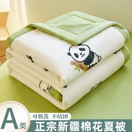 91家纺网 家纺一手货源 找家纺 （总）晓时候 2025新款水洗棉夏被新疆棉花被印花夏凉被空调被薄被子