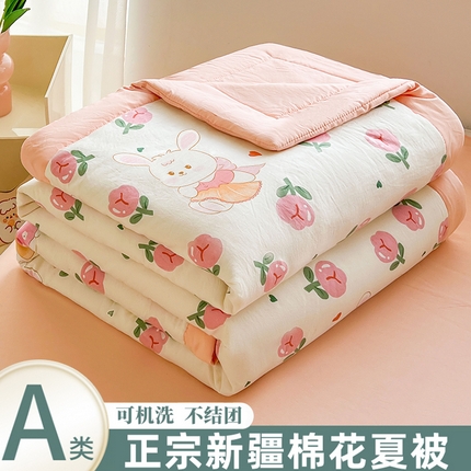 91家纺网 家纺一手货源 找家纺 （总）晓时候 2025新款水洗棉夏被新疆棉花被印花夏凉被空调被薄被子