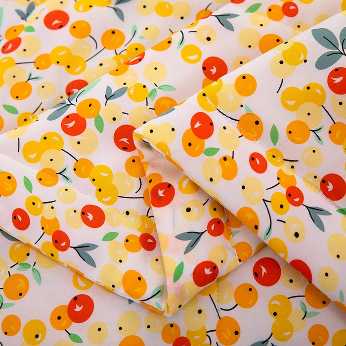 91家纺网 家纺一手货源 找家纺 天瑜 2024新款棉绸苏香绸舒香绸夏被人造棉夏凉被 樱桃黄