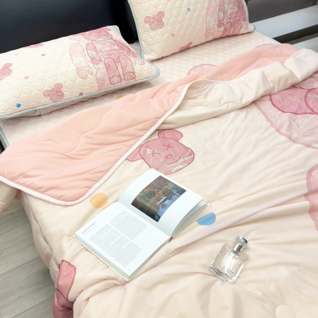 91家纺网 家纺一手货源 找家纺 摩卡（乐趣） 2025新品乳胶凉席 流沙