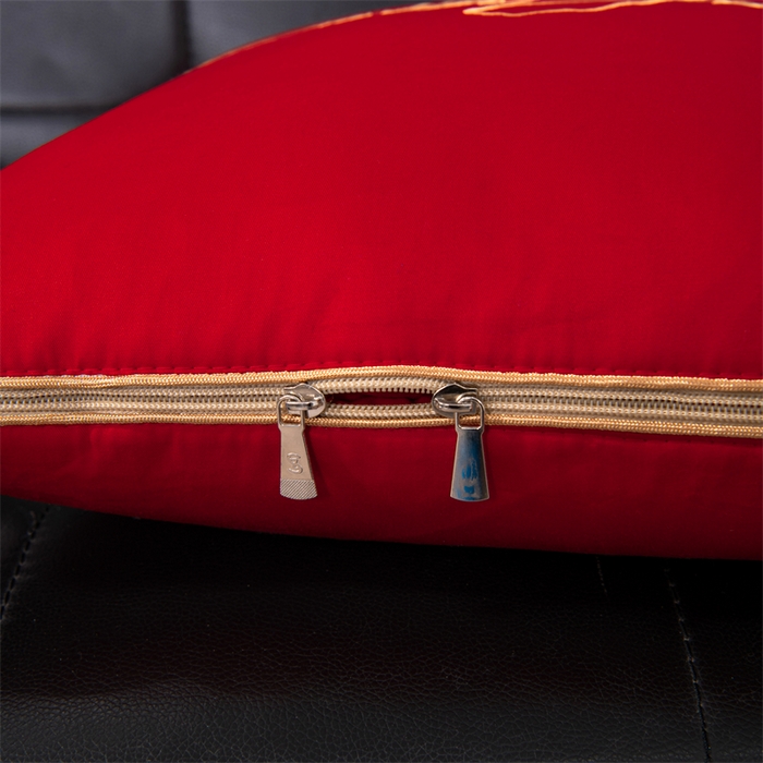 91家纺网 家纺一手货源 找家纺 照世家纺 2025新款柔软透气全棉抱枕被-蝶影 蝶影-大红