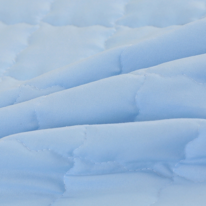 91家纺网 家纺一手货源 找家纺 被多多被业  2025新款小清新印花小竺棉多针绗绣夏凉被 碎花-蓝