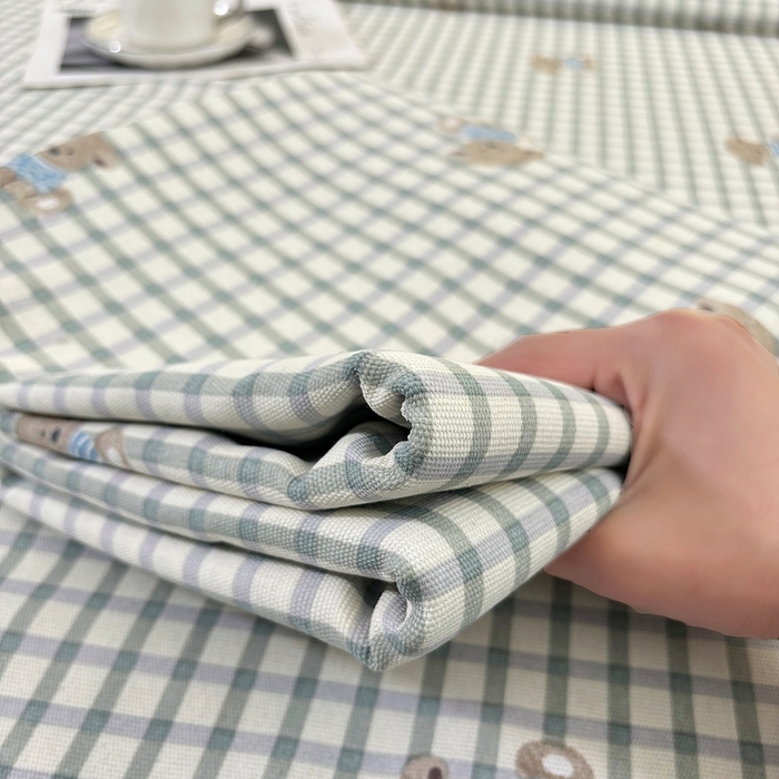 91家纺网 家纺一手货源 找家纺 伊而梦蚊帐 2025新款原棉老粗布床单 方格狗