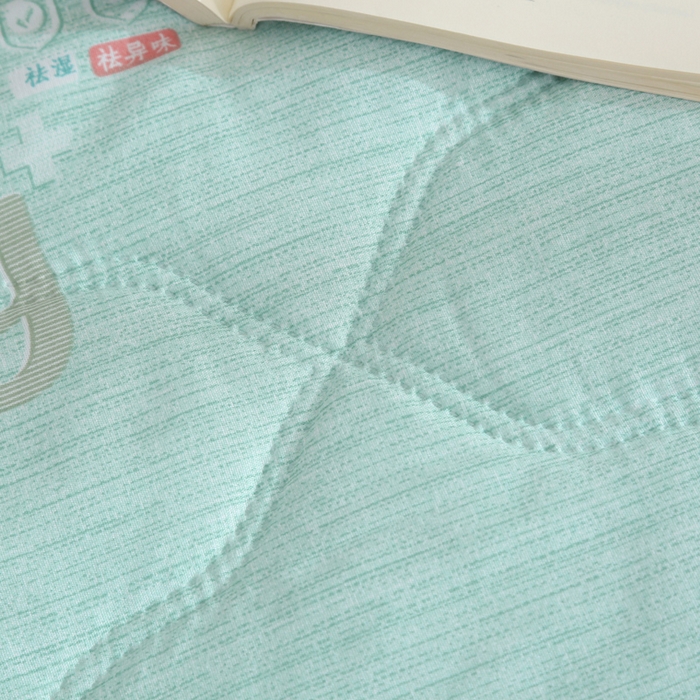 91家纺网 家纺一手货源 找家纺 被多多被业  2025新款清新印花亲肤绒超声波工艺夏凉被 北美冬青