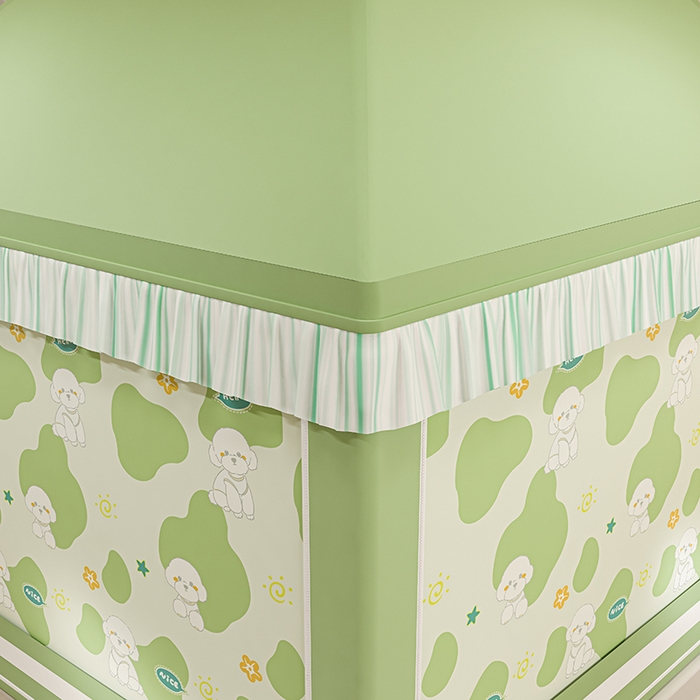 91家纺网 家纺一手货源 找家纺 （总）冉美家纺 2025新款屋顶式遮光防尘防摔蚊帐