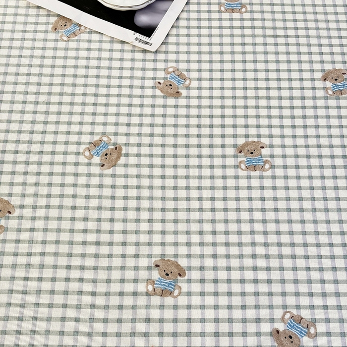 91家纺网 家纺一手货源 找家纺 伊而梦蚊帐 2025新款原棉老粗布床笠 方格狗