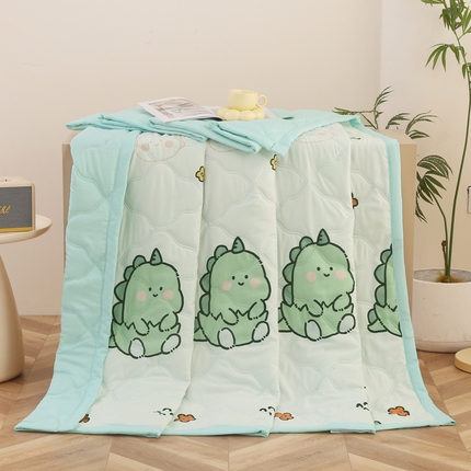 被多多被业  2025新款印花水洗棉夏被 小恐龙