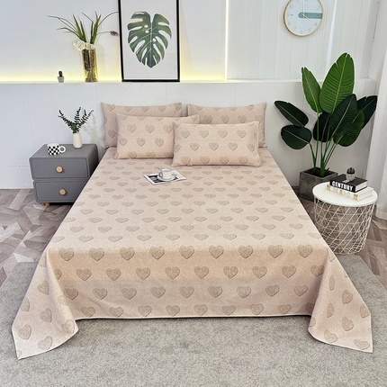 伊而梦蚊帐 2025新款原棉老粗布床单 满满爱