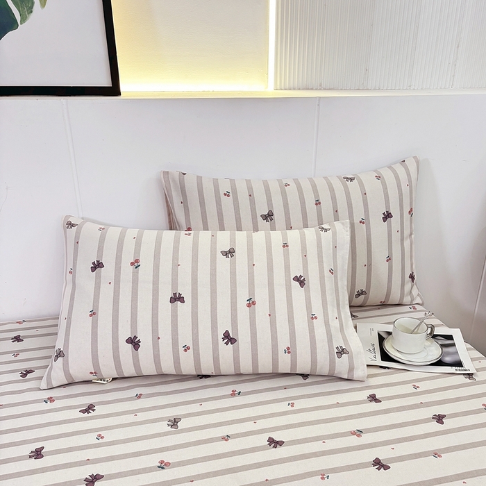 91家纺网 家纺一手货源 找家纺 伊而梦蚊帐 2025新款原棉老粗布床单 蝴蝶结