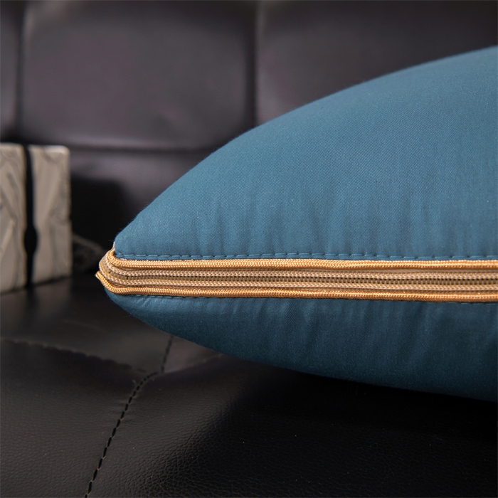 91家纺网 家纺一手货源 找家纺 照世家纺 2025新款柔软透气全棉抱枕被-蝶影 蝶影-湖蓝