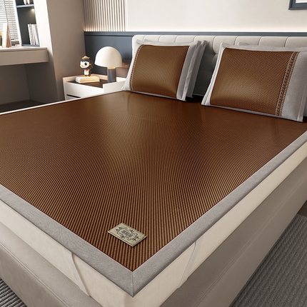 91家纺网 家纺一手货源 找家纺 （总）小牛席业  2025新款经典款-冰藤双面席凉席席子（革标款）凉席藤席冰藤席冰丝席竹席空调席乳胶凉席冷感豆豆席