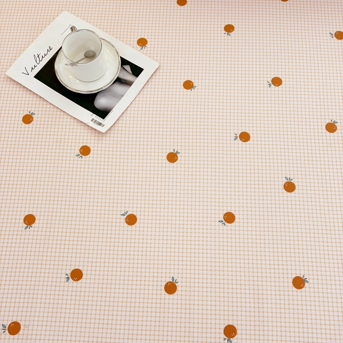 91家纺网 家纺一手货源 找家纺 伊而梦蚊帐 2025新款A类老粗布抗菌床单 橘子格-橙