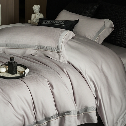 涞澳家纺 2025新款天丝棉色织提花四件套 莱卡-灰