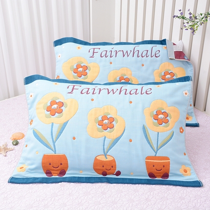 91家纺网 家纺一手货源 找家纺 彩虹毛巾 （总）2025新款全棉八层纱枕巾情侣枕巾