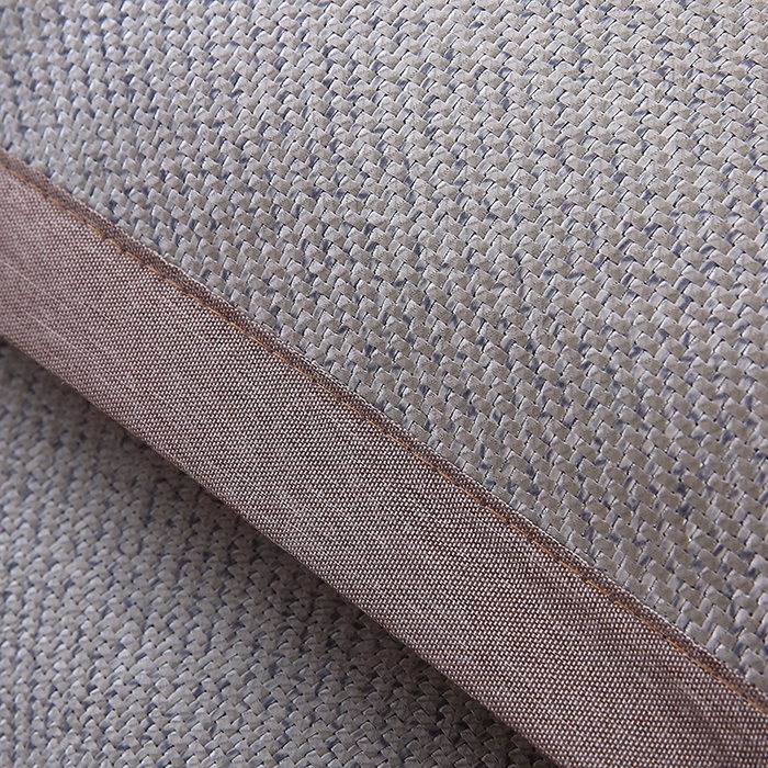 91家纺网 家纺一手货源 找家纺 小牛席业 2025新款A夏凉枕套系列 角标冰藤凉枕套（银灰）