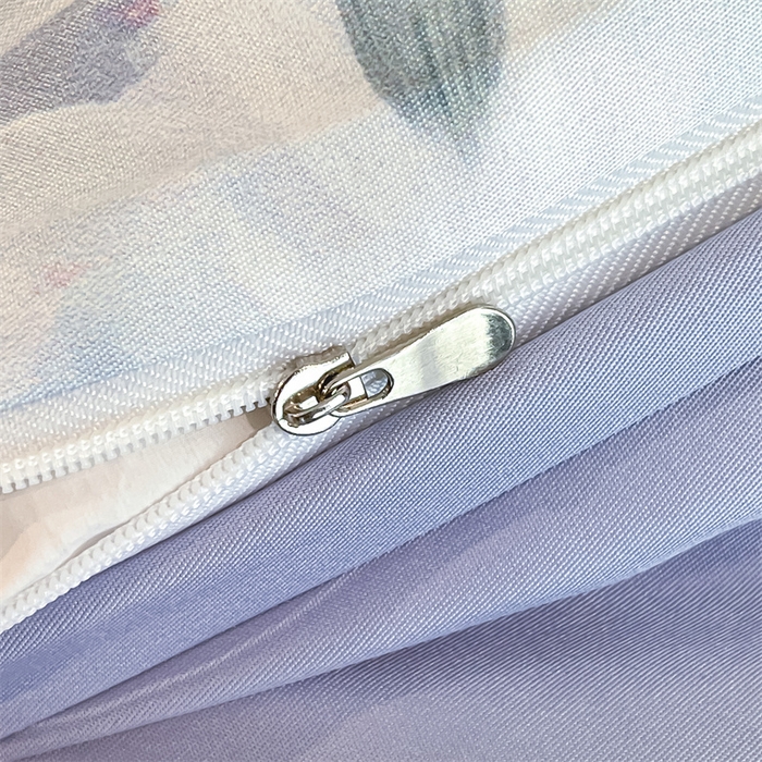 91家纺网 家纺一手货源 找家纺 笙意家纺2025新款水洗冰丝数码印花暗盒款四件套 兰汐