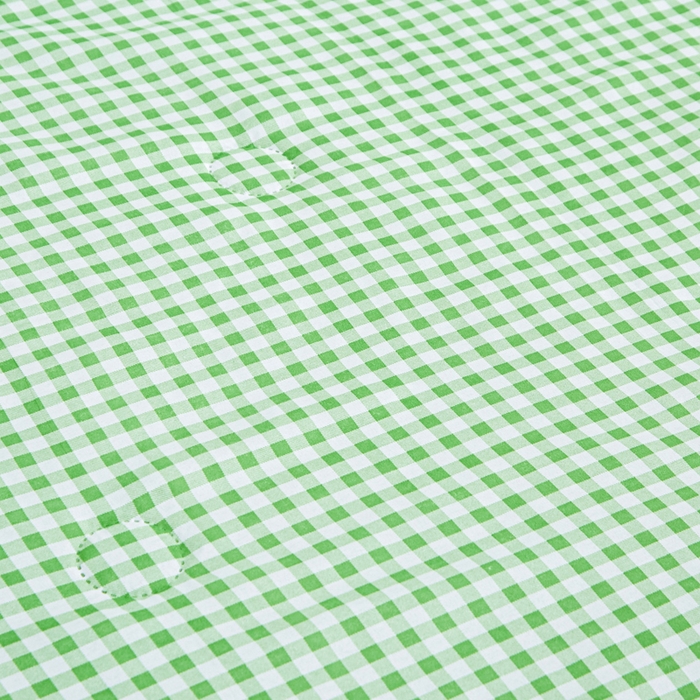 91家纺网 家纺一手货源 找家纺 侨鑫 2025新款亲肤水洗棉夏被宽边 绿色格调