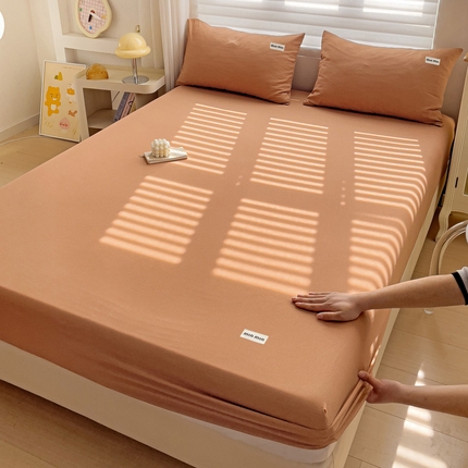 91家纺网 家纺一手货源 找家纺 （总）罗亿家纺 2025新款云感提花双层纱定标minmin(系列)床笠