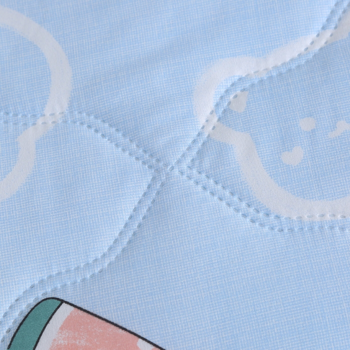 91家纺网 家纺一手货源 找家纺 被多多被业  2025新款清新印花亲肤绒超声波工艺夏凉被 凉爽夏日