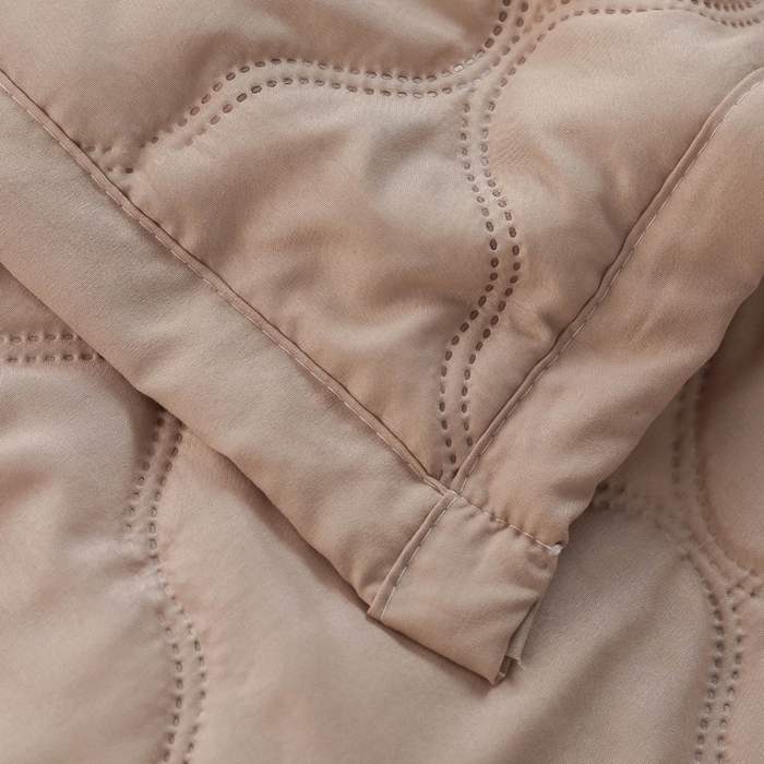 91家纺网 家纺一手货源 找家纺 被多多被业   2025新款水洗棉纯色夏被 夏被-驼